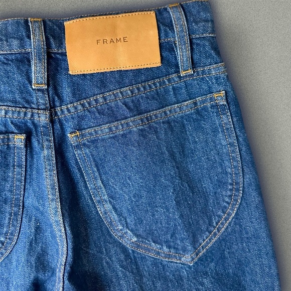 NWOT FRAME Denim ‘Le Italien True Straight Leg Jeans’ in “Vintage Blue” Size 23 - Picture 15 of 16